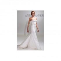 wedding photo - Anne Bowen SP15 Dress 5 - Spring 2015 White Strapless Full Length Anne Bowen A-Line - Nonmiss One Wedding Store