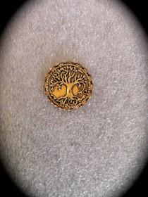 wedding photo - Tree of Life Lapel Pin, Mens Gold Tie Tack, Celtic Jewelry Unisex Accessory Irish Jewelry Groomsmen Gift
