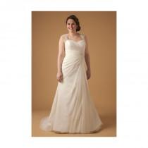 wedding photo - Dina Davos for Kleinfeld - Style 7852W Plus-Size Wedding Dress - Stunning Cheap Wedding Dresses