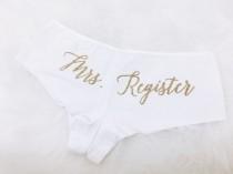 wedding photo - customized last name Bridal underwear/ lingerie//Bridal shower gift//Lingerie shower gift