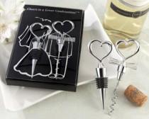 wedding photo - Beter Gifts® "Cheers to a Great Combination" Wine Set