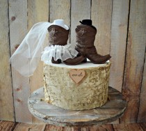 wedding photo - Cowboy boots wedding cake topper-Texas-country wedding-Rustic wedding-Western wedding cake topper-Boots cake topper-country western topper