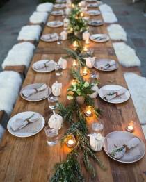 wedding photo - wedding dining table