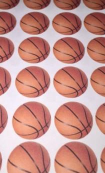 wedding photo - Basketball Stickers for Scrapbooks or Personal Journals Gift for Basketball Coach from Team
