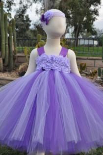 wedding photo - Purple Lilac Flower Girl Dress, Lavender Flower Girl Dress, Purple Lilac Toddler Dress, Lilac Infant Dress, Lavender Baby Dress