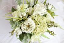 wedding photo - Green Wedding Bouquet, Mint Bouquet, Spring Bouquet, Green Wedding, Natural Bouquet, Wedding Flowers, Succulent Bouquet