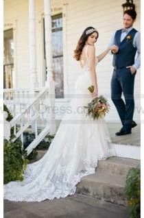 wedding photo - Martina Liana Low Back Wedding Dress With Beaded Lace Style 817