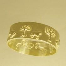 wedding photo - Horse Ring,Woman Wedding Band, Recycled silver, Wedding Band, Made To Order  ring,man,men,gold ring