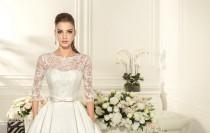 wedding photo - Wedding Dress Contika, Long Sleeve Wedding Dress, Lace Wedding Gown, Princess Wedding Dress, Satin Wedding, Romantic Gown