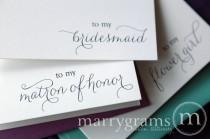 wedding photo - To My Bridesmaid Card - Matron of Honor, Maid, Junior, Flower Girl, House Party, Bridesman, Man of Honor, Groomsman Card - CS01 Single