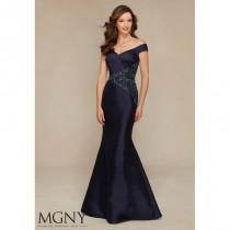 wedding photo - Navy MGNY Madeline Gardner New York 71307 MGNY by Mori Lee - Top Design Dress Online Shop