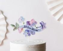 wedding photo - Watercolor topper floral 