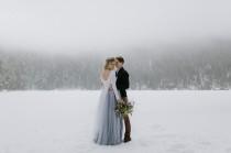 wedding photo - A Secret Wedding in the Snowy Mountains of the Czech Republic