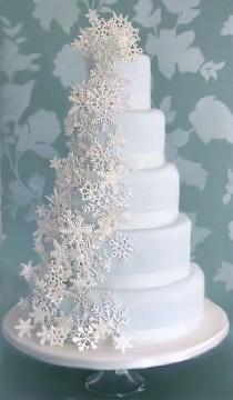 wedding photo - Snowflake Cake