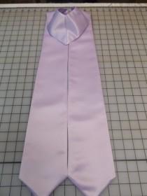 wedding photo - Graduation Stoles pointed..  Heavyweight Lavender satin /   Blanks only / 4" wide/standard and extra large /24 colors to pick from