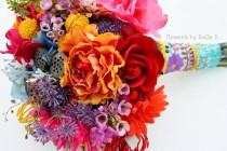 wedding photo - Real Touch Silk Bridal Bouquet