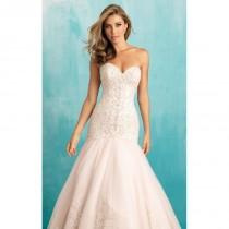 wedding photo - Strapless Beaded Lace Gown by Allure Bridals - Color Your Classy Wardrobe