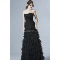 wedding photo - Floor Length Fit N Flare Scoop Tulle Mother of the Bride Dress - Compelling Wedding Dresses