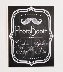 wedding photo - Printed Photo Booth Sign. Photo Booth Prop. Photobooth Prop. Photo Booth.Chalkboard Sign, Wedding Reception. Chalk