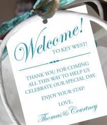 wedding photo - Set of 10 - Gift Tags for Wedding Hotel Welcome Bag - Destination Wedding Tags