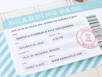 wedding photo - Boarding Pass Wedding Invitation - Destination Wedding Invitations - Airplane Ticket Flat Printing - SAMPLE