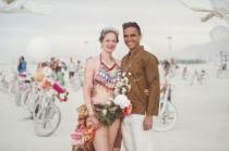 wedding photo - Impromptu Burning Man Vow Renewal