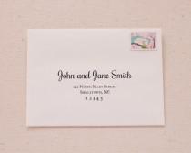 wedding photo - Instant Download - Classic Style Printable Envelope Address Templates