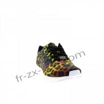 wedding photo - Prix d'Usine - Adidas Zx Flux Rainbow Leopard Noir / Rouge / Jaune Femmes Chaussures - adidas France