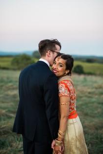 wedding photo - Modern Multicultural Wedding In The Woods by Casto