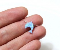 wedding photo -  Opal Dolphin Necklace, Opal Dolphin, Opal jewelry, Beach jewelry, Animal Jewelry, Dolphin Charm, Everyday Necklace, Gift for Her