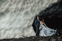 wedding photo - A Winter Elopement in an Ice Cave!