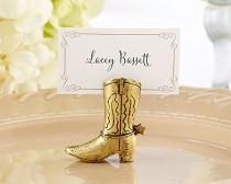 wedding photo - Beter Gifts® Cowboy Boot Place Card Holder