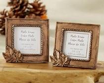 wedding photo - Beter Gifts® Copper Frame with Leaf