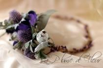 wedding photo - Holly - floral crown.  Sea holly,