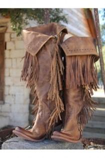 wedding photo - PRE-ORDER: Liberty Black Fringe Cowgirl Boots