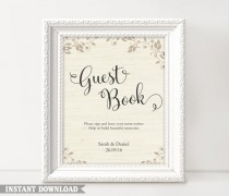 wedding photo -  Guest Book Sign, Wedding Guest Book Sign, Printable Guest Book Sign, Wedding Signs, Guestbook Sign Template, Texture Gold Sign Download