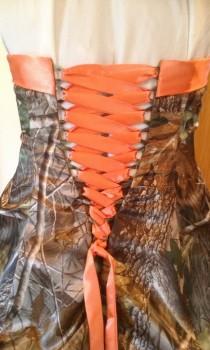 wedding photo - Camo and Solid Lace up Ties for Corset Backs