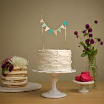 wedding photo - Custom Cake Bunting - Wedding Cake Topper