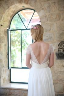 wedding photo - Valery ON SALE - Boho wedding dress, lace wedding dress, beach wedding dress, wedding dress with sleeves