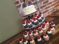 wedding photo - Rustic Cupcake Stand, Rustic Wedding, Tree Cupcake Stand, Log Cupcake Stand, Cake Stand, Wood Cupcake Stand, Cupcake Tower, Wedding Cupcake
