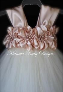 wedding photo - COLOR OF DRESS Can Be Changed! / Blush Flower Girl Dress / Blush Flower Girl Tutu Dress / Blush Dress