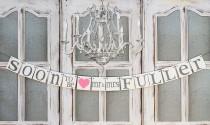 wedding photo - SOON To BE Mr & MRS Signs, Couples Wedding shower Banners, Rustic Mr and Mrs shower signs Banner