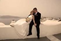 wedding photo -  Romantic elopement in Santorini