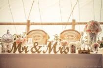 wedding photo - Metallic Vintage Gold or Custom Mr and Mrs Sign Wedding Sweetheart Table Decor Mr & Mrs Wooden Letter Standing Wedding Sign (Item - MTS100)