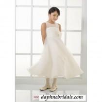 wedding photo - Mori Lee flower girl dresses Style 121 Organza with Beading - Compelling Wedding Dresses