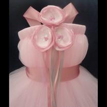 wedding photo - Blush Pink Flower Girl Dress, Little Girls, Toddler Girls, Baby Girls, Flowergirl Dress, Tutu Dress, Flower Sash