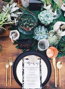 wedding photo - Earthy Outdoor Dinner Party