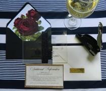 wedding photo - Acrylic/Lucite Wedding Invitation Suite