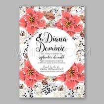 wedding photo -  Wedding Invitation Floral Bridal Shower Invitation Wreath with pink flowers Anemone, Peony - Unique vector illustrations, christmas cards, wedding invitations, imag