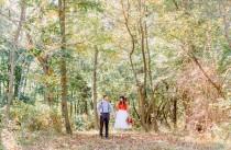 wedding photo - Intimate "About Time" Themed Wedding, Starring a Vintage Red Lace Dress